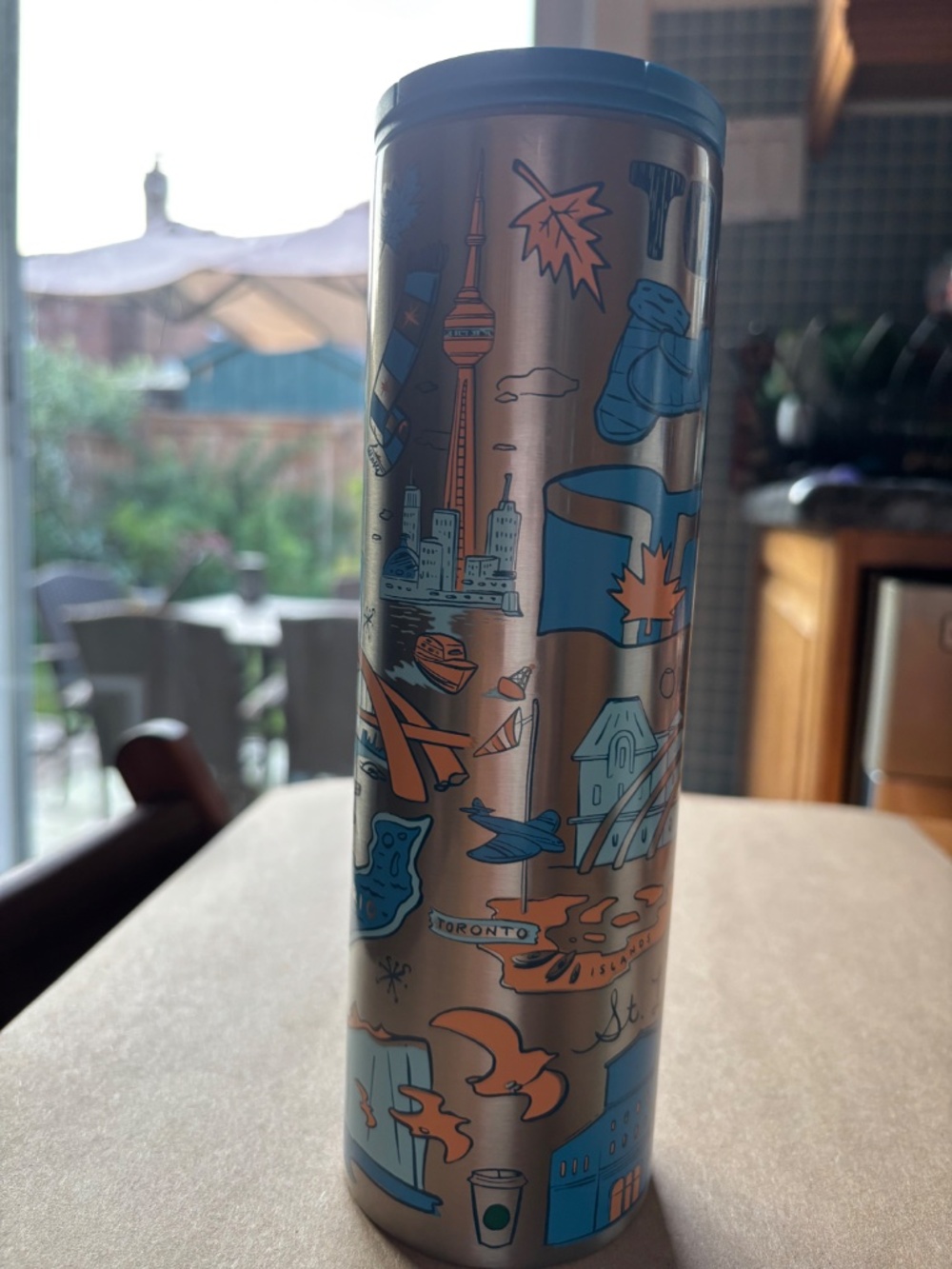 Starbucks Toronto "Been There Series" Stainless Steel Slim Tumbler 16oz - Picture 5 of 8